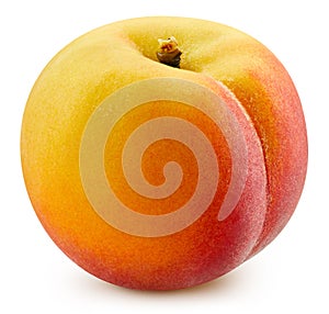 Peach isolated on a white background