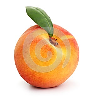 Peach isolated photo