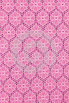 Peach lace sits on background