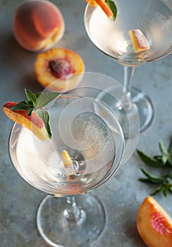 Peach Martinis