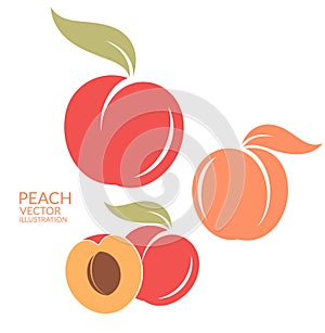 Peach. Set