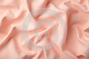 Peach silk background with drapery in the corner