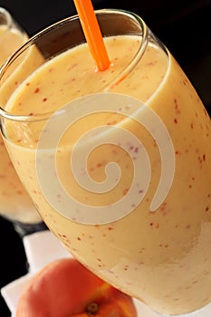 Peach Smoothie Closeup