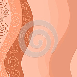 Peach Spirals Background photo