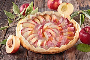 Peach tart photo