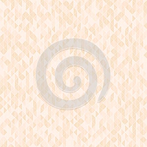 Peach triangle background. Seamless vector pattern