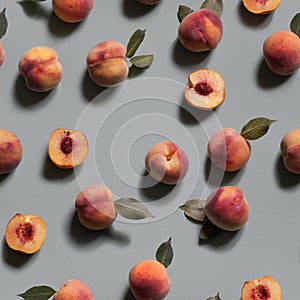 Peachy background. Seamless pattern. photo