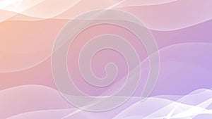 Peachy purple abstract background with moving transparent veil. Animation of abstract bright background with free space