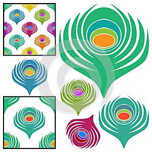 Peacock Feather Collection