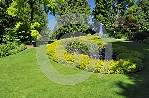 Peacock flora statue