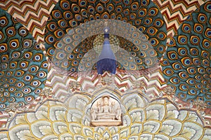 Peacock Gate at the Chandra Mahal, Jaipur City Palace