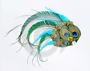 Peacock hair accessory