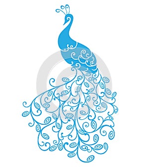 Peacock stylized