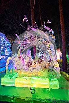 The peafowl ice-lantern festival