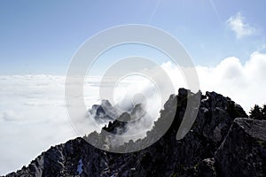 Peak above the clouds