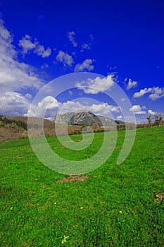 Peak of Bugarach in the Corbieres, France