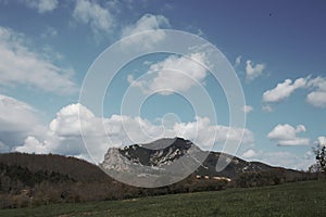 Peak of Bugarach in the Corbieres, France