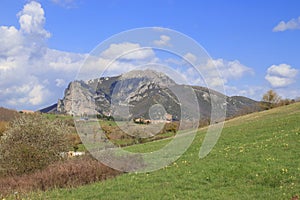 Peak of Bugarach in the Corbieres, France