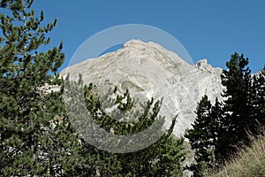 Peak of Bure in Alps, France