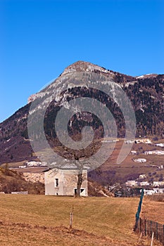 Peak of the Corno d`Aquilio - Lessinia Italy
