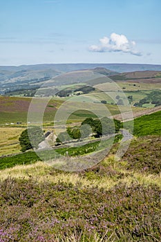 Peak District National Park, from Stanage edge, Derbyshire