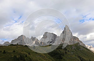 peak of the Dolomites in Italy called Cimon della Pala and on th
