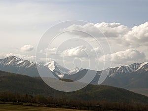 Peak. Eastern Sayan mountains. The Republic of Buryatia.