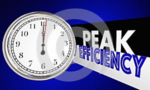 Peak Efficiency Time Clock Improve Productivity