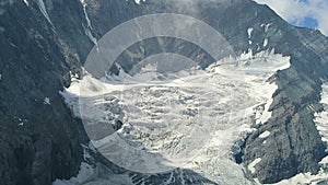 Peak of Grossglockner mountain and its glacier. Located in Salzburger Land, Austria.