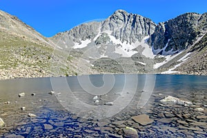 The Peak of Infern reflected on a lake.