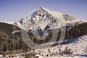 Peak Krivan in High Tatras, Slovakia