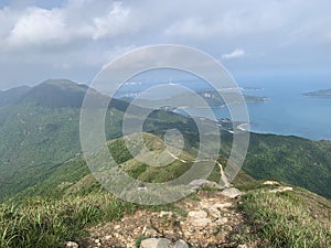 Peak of Lantau peak in Hong Kong, one of highest mount