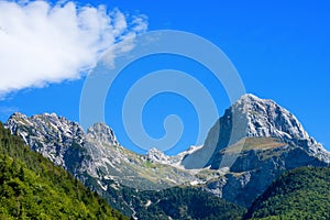 Peak of Mangart - Border Italy Slovenia