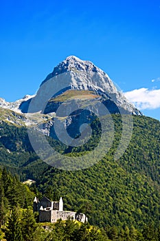 Peak of Mangart - Border Italy Slovenia