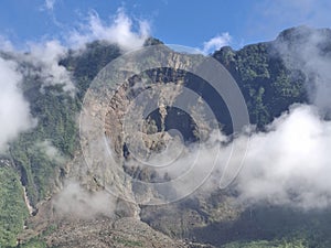 The peak of Mount Galunggung