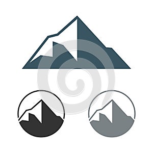 Peak of Mountain Logo Template Illustration Design. Vector EPS 10