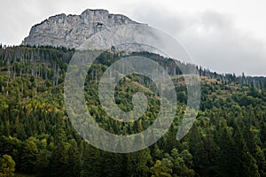 Peak Muran in the clouds, National Park Belianske Tatras