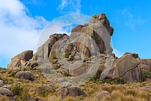 Peak prateleiras mountain in Itatiaia National Park, Brazil