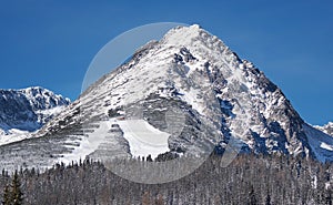 Peak of Predne Solisko mountain