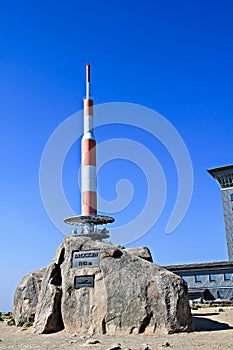 Peak rock at mountain Brocken