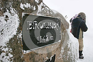 Peak rock at Mt. Brocken