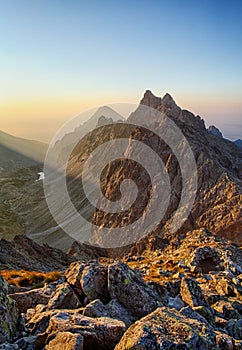 Peak in rocky mountain - Tatra