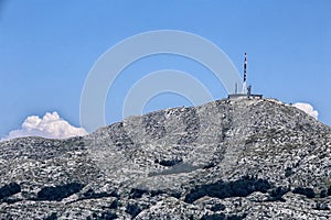 Peak of Sveti Jure with the broadcasting tower