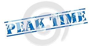 Peak time blue stamp