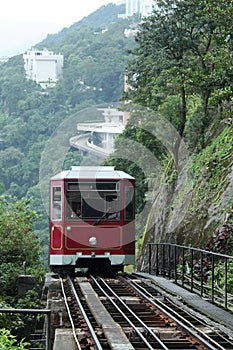 Peak tram in Hongkong