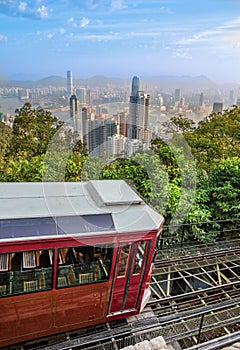 Peak tram Victoria Peak