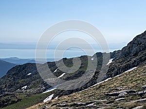 The peak views of the mountains on the borders of Konya-Isparta in May / Turkey