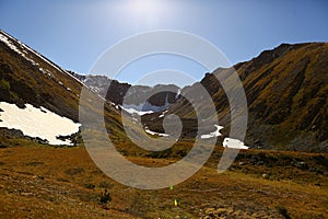 At the peak of Voroshilov in Kazakhstan