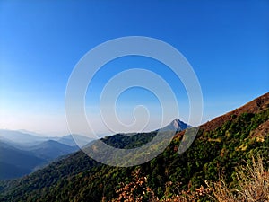 Peak at Western ghats near Chikkamanglur