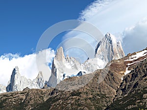 Peaks along Rio Electrico,El Chalten,Argentina photo